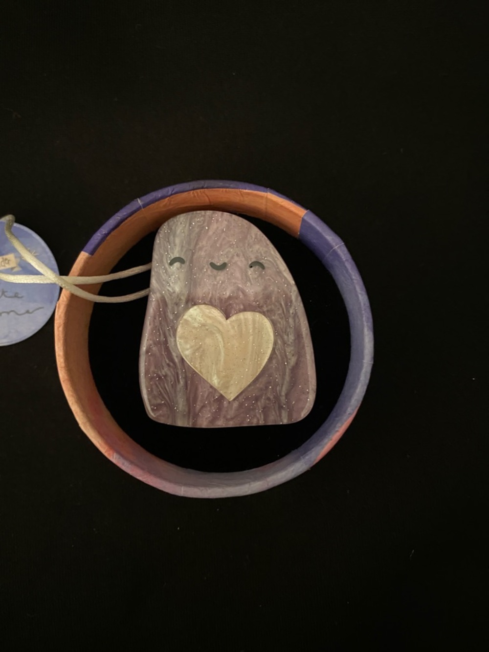 Sold Out Erst Wilder Druid 6 Lavender and Silver Brooch